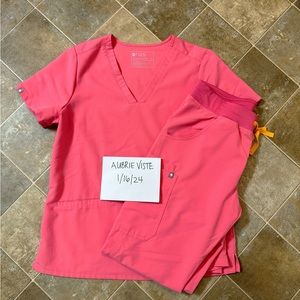 SOLD!Figs Neon Pink Scrubs